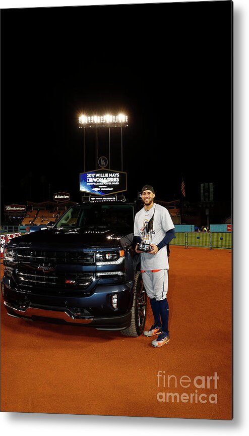 Playoffs Metal Print featuring the photograph George Springer by Rob Tringali