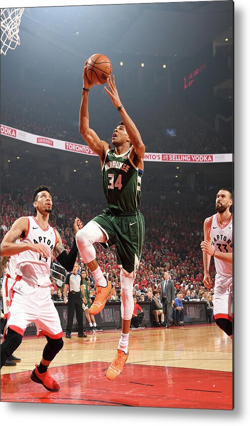 Nba Pro Basketball Metal Print featuring the photograph Giannis Antetokounmpo by Ron Turenne