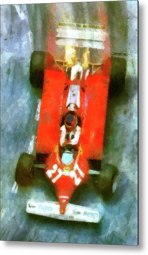Porsche Metal Print featuring the painting Gilles the Best by Tano V-Dodici ArtAutomobile