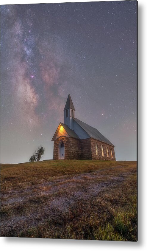 Milky Way Metal Print featuring the photograph God's Little Lantern by Darren White