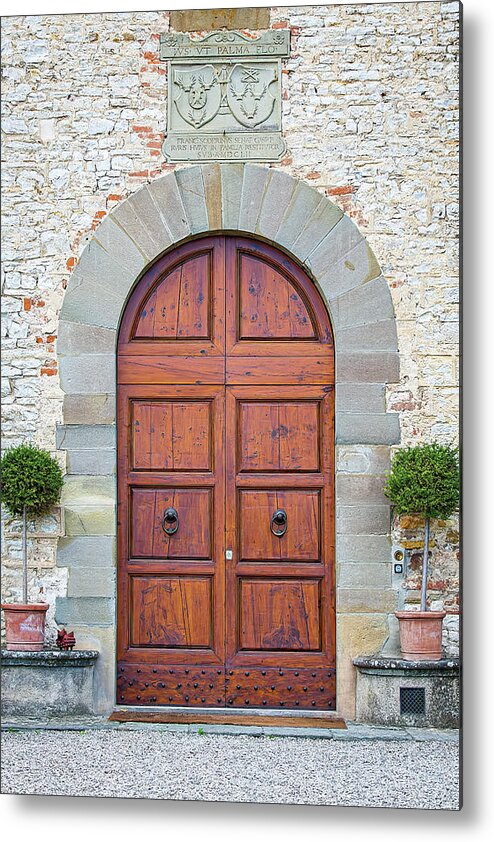 Italy Photography Metal Print featuring the photograph Grand Door by Marla Brown