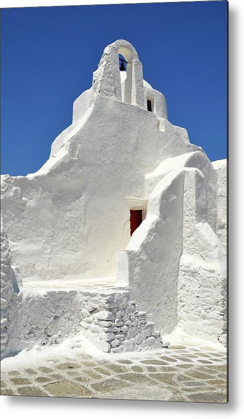 Church Of Panagia Paraportiani Metal Print featuring the photograph Greek Church by Corinne Rhode