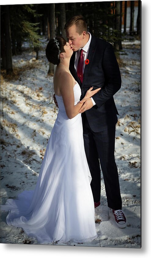 Wedding Metal Print featuring the photograph Greg's Winter Wedding by Jim Whitley