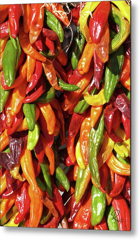 Fine Art Metal Print featuring the photograph Hatch Chilis by Robert Harris