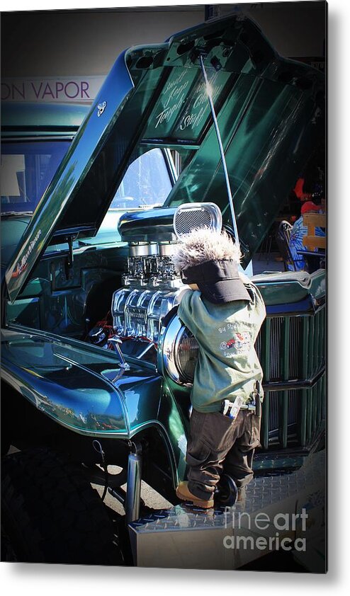 Automobile Metal Print featuring the photograph Head Tech by Douglas Miller