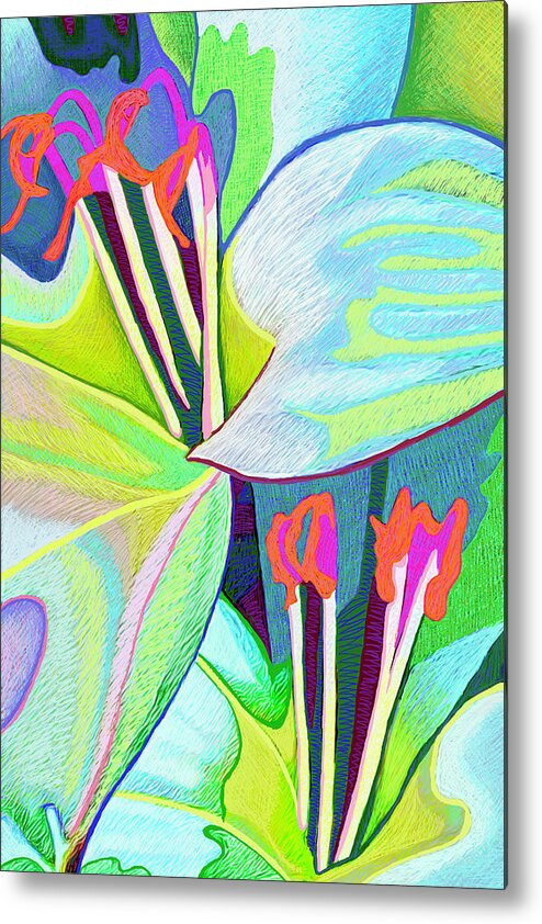 Spring Metal Print featuring the digital art Hidden Effervescence by Rod Whyte