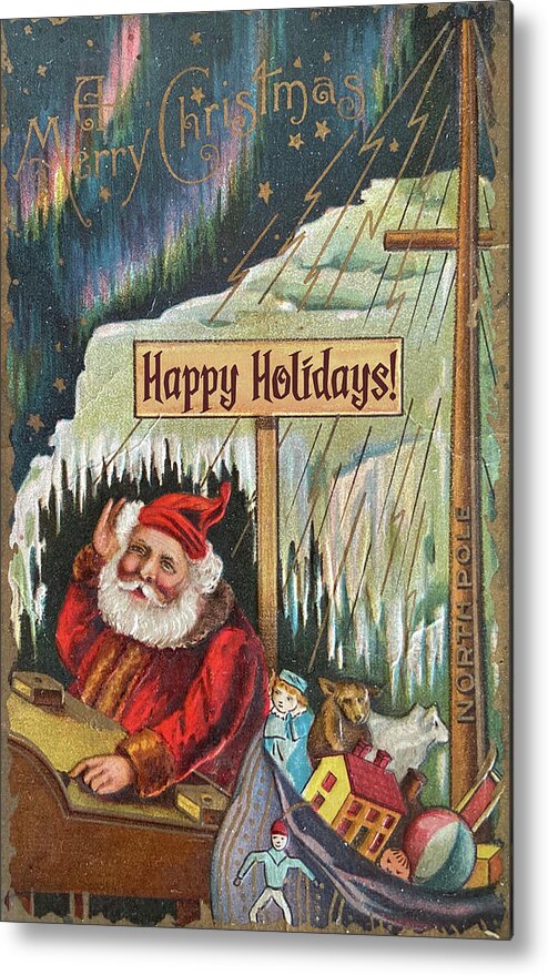 Santa Claus Metal Print featuring the digital art Hiding Santa by Long Shot