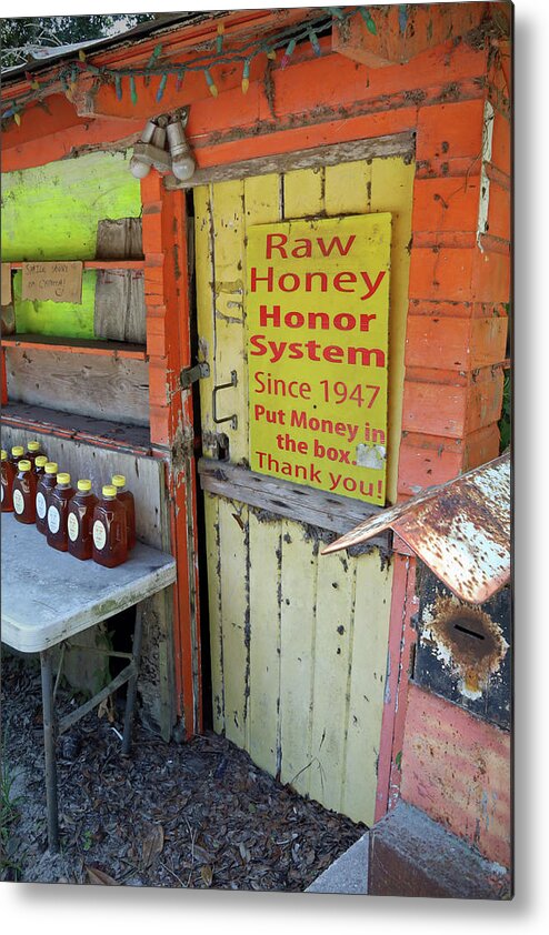 Florida Metal Print featuring the photograph Honor System by M Kathleen Warren
