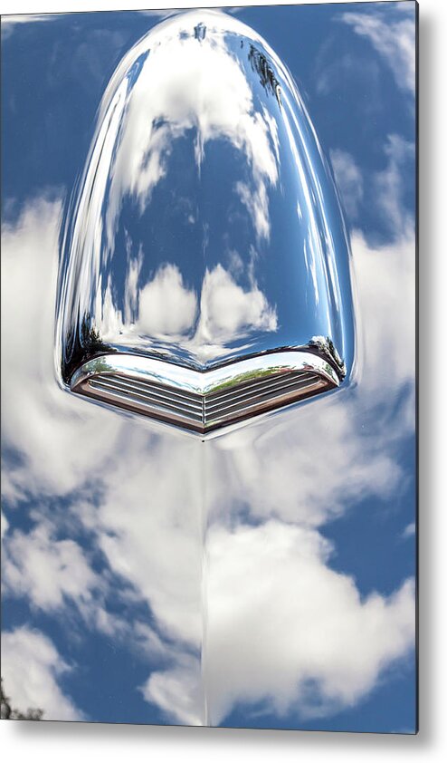 Vehicle Metal Print featuring the photograph Hood Scoop and Sky by W Chris Fooshee