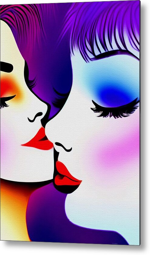  Metal Print featuring the digital art Hot and Cold by Michelle Hoffmann