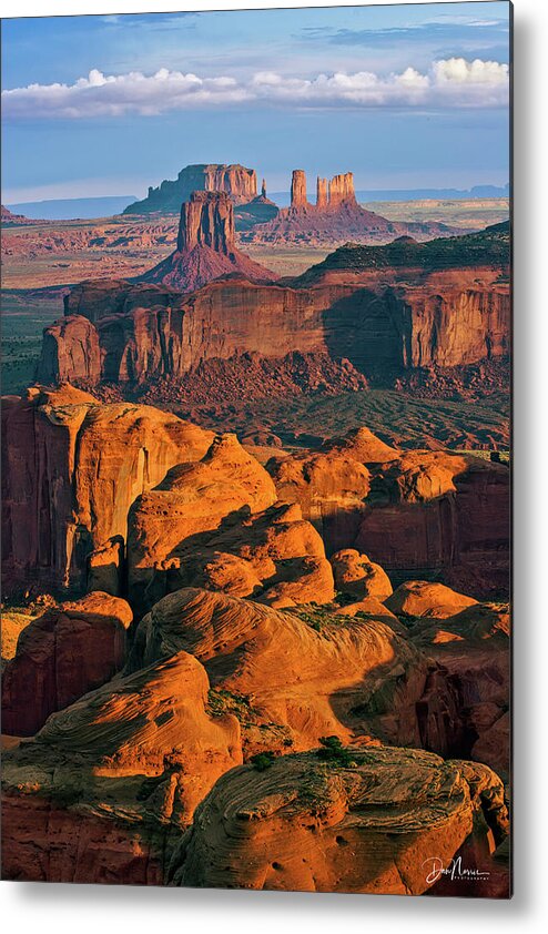 Southwest Metal Print featuring the photograph Hunts Mesa Sunrise by Dan Norris