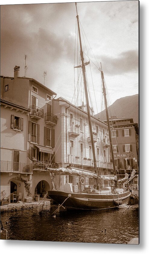 Travel Metal Print featuring the photograph In the Port of Malcesine by W Chris Fooshee