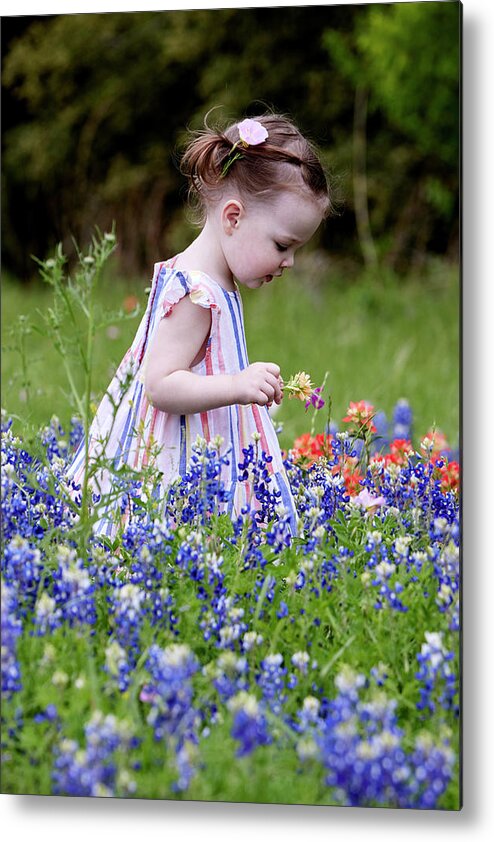 Child Metal Print featuring the photograph Innocent by Gerard Harrison