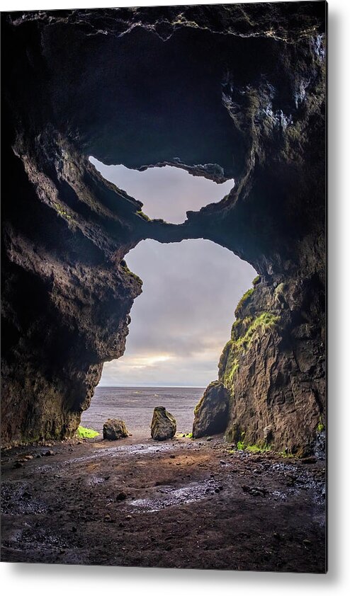 Yoda Metal Print featuring the photograph Inside Yoda Cave in Iceland by Alexios Ntounas