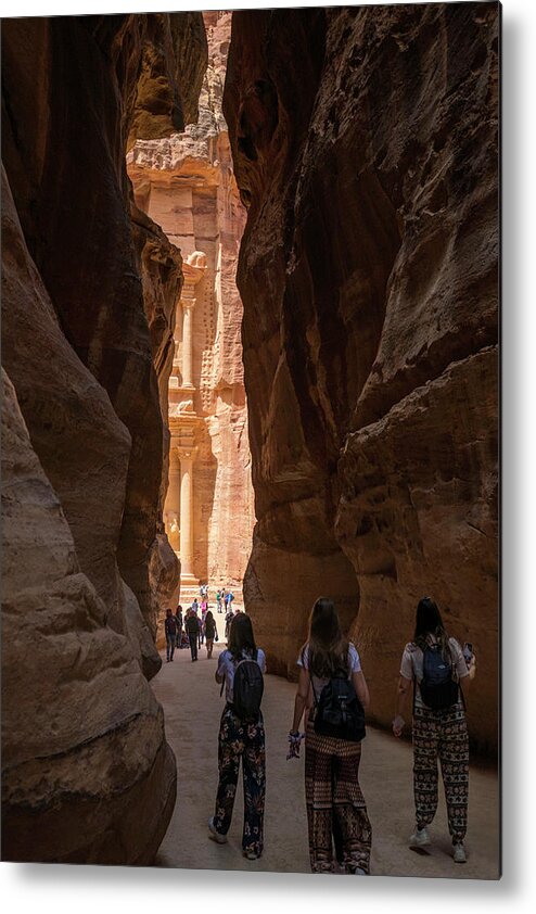  Petra Metal Print featuring the photograph Into the Light by Dubi Roman