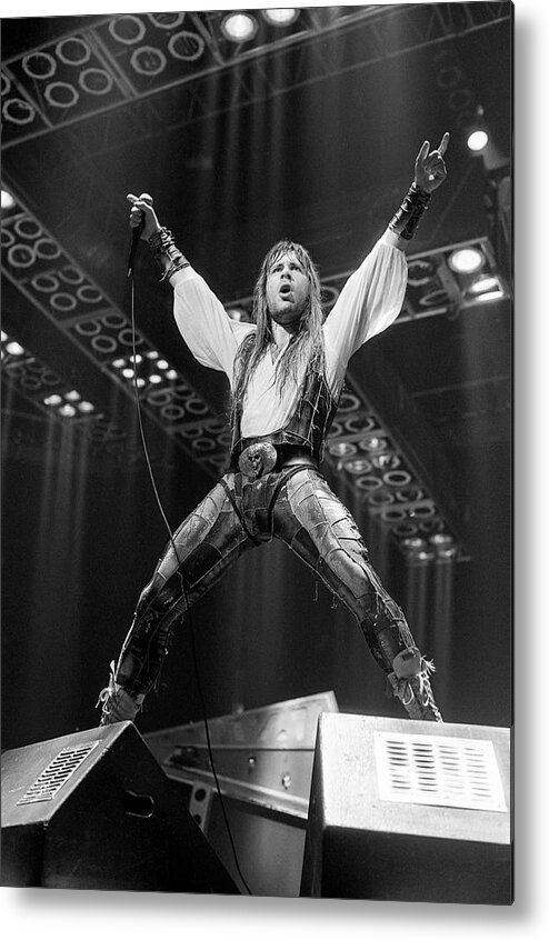 Iron Maiden Metal Print featuring the photograph Iron Maiden '87 #7 by Chris Deutsch
