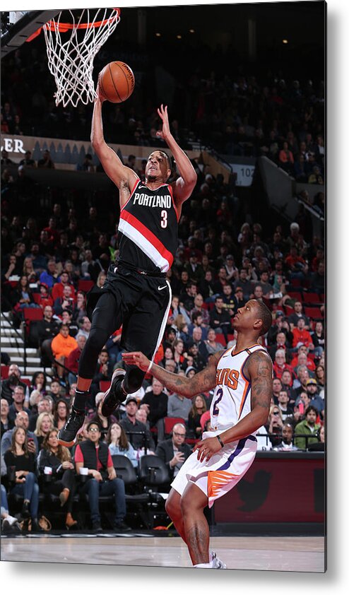 Cj Mccollum Metal Print featuring the photograph Isaiah Canaan and C.j. Mccollum by Sam Forencich