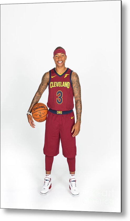 Media Day Metal Print featuring the photograph Isaiah Thomas by Michael J. Lebrecht Ii