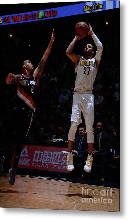 Nba Pro Basketball Metal Print featuring the photograph Jamal Murray by Bart Young