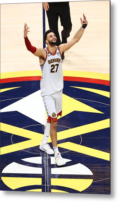 Playoffs Metal Print featuring the photograph Jamal Murray by Jamie Schwaberow