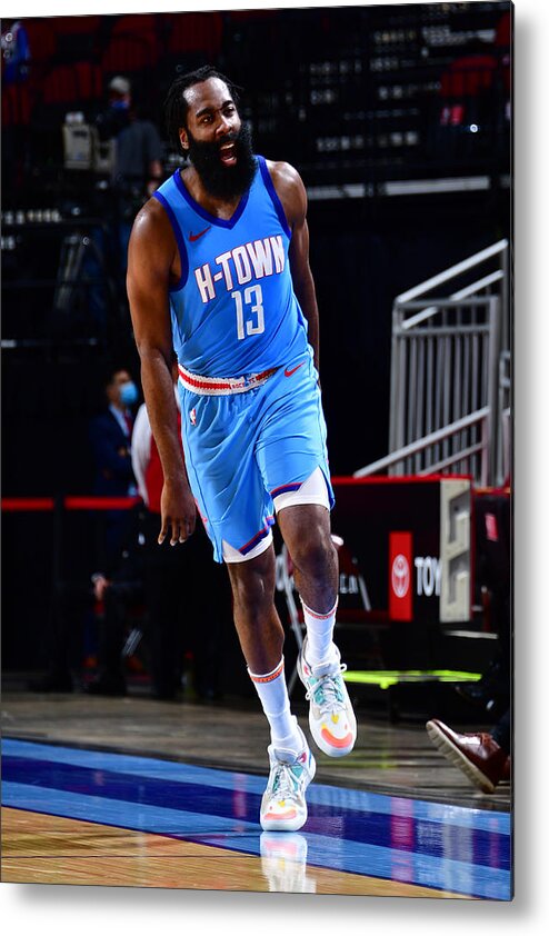 James Harden Metal Print featuring the photograph James Harden by Cato Cataldo