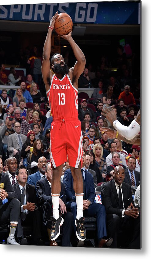 James Harden Metal Print featuring the photograph James Harden by David Liam Kyle