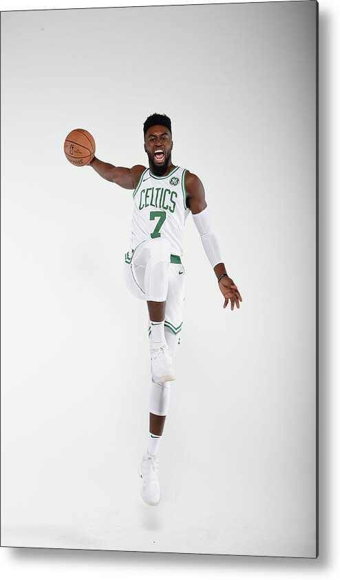 Media Day Metal Print featuring the photograph Jaylen Brown by Brian Babineau