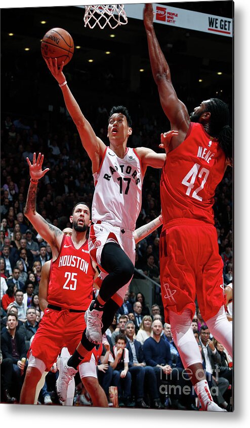 Nba Pro Basketball Metal Print featuring the photograph Jeremy Lin by Mark Blinch