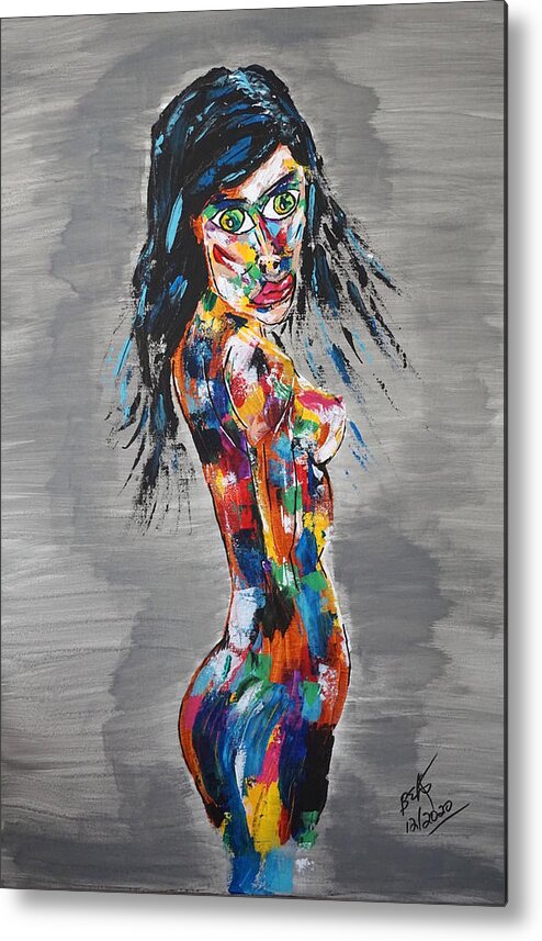 Pinup Metal Print featuring the painting Jessica by Brent Knippel