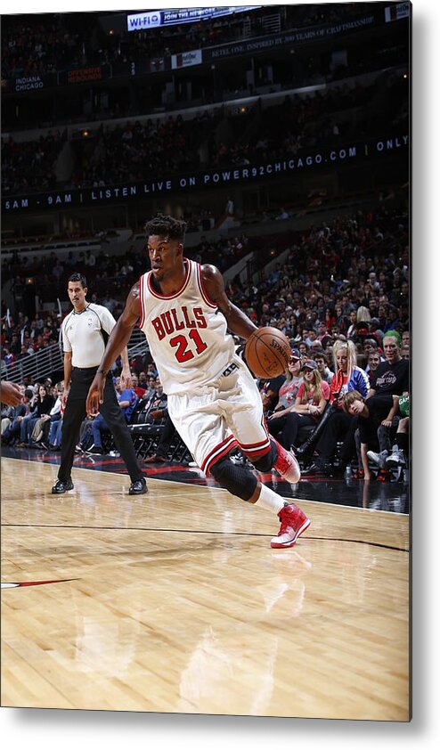 Jimmy Butler Metal Print featuring the photograph Jimmy Butler by Joe Robbins