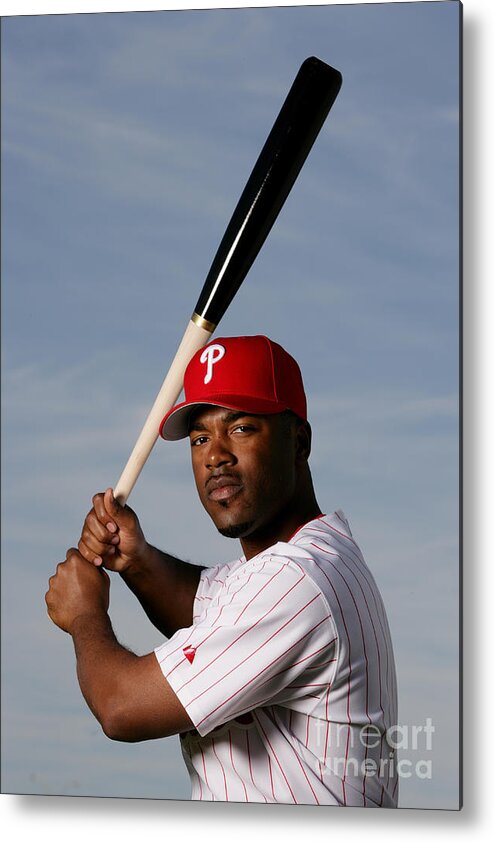 Media Day Metal Print featuring the photograph Jimmy Rollins by Al Bello