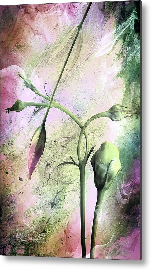Floral Metal Print featuring the photograph Just A Bunch Of Buds by Rene Crystal