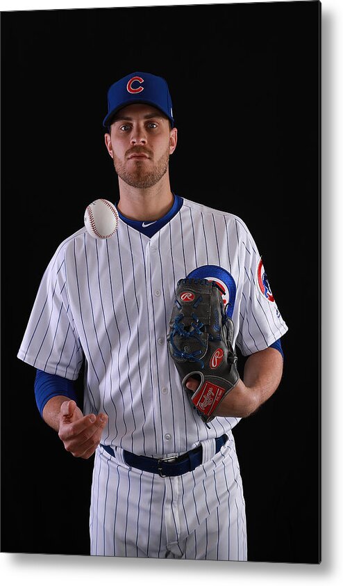 Media Day Metal Print featuring the photograph Justin Grimm by Gregory Shamus