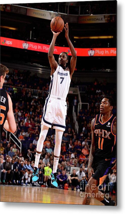 Nba Pro Basketball Metal Print featuring the photograph Justin Holiday by Barry Gossage