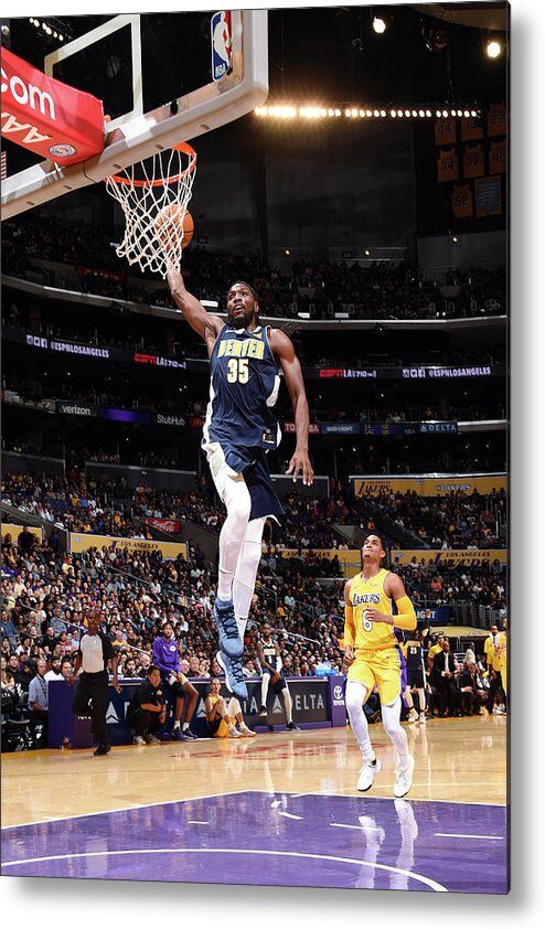 Kenneth Faried Metal Print featuring the photograph Kenneth Faried by Andrew D. Bernstein