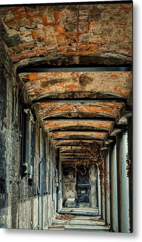 Kensal Green Cemetery Metal Print featuring the photograph Kensal Green Catacombs by Raymond Hill