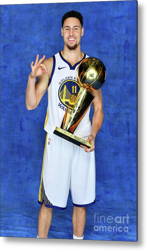 Klay Thompson Metal Print featuring the photograph Klay Thompson by Jesse D. Garrabrant