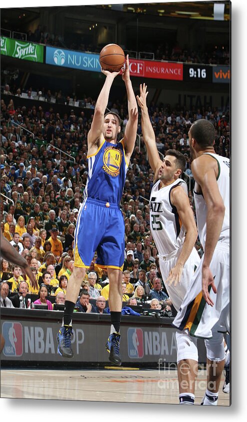 Playoffs Metal Print featuring the photograph Klay Thompson by Melissa Majchrzak