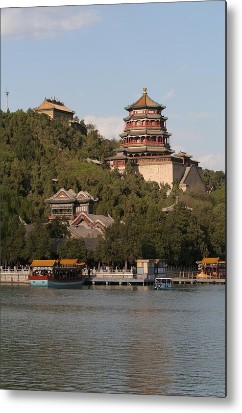 Tranquility Metal Print featuring the photograph Kunming Hu lake, Summer Palace Park, Summer Palace, Beijing, China, Asia by MOAimage