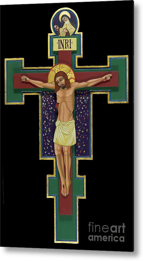 La Croix De St Therese Metal Print featuring the painting La Croix de St Therese by William Hart McNichols