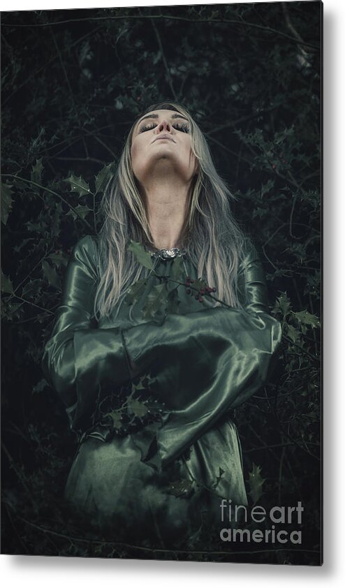 Goit Stock Metal Print featuring the photograph Lady of the woods by Mariusz Talarek