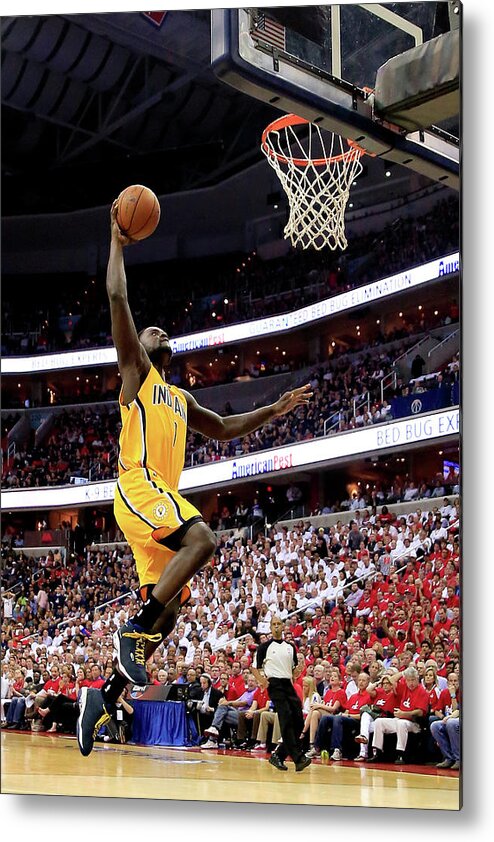Playoffs Metal Print featuring the photograph Lance Stephenson by Rob Carr