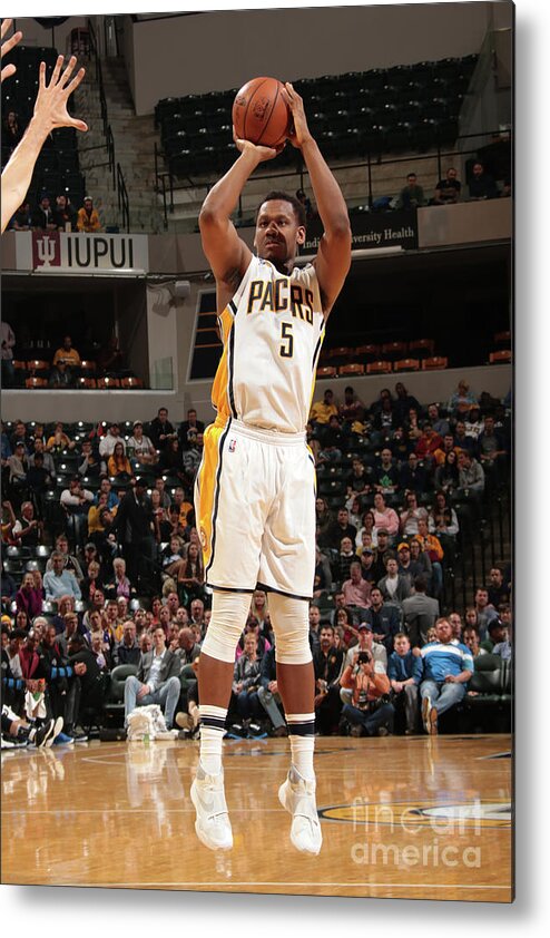 Nba Pro Basketball Metal Print featuring the photograph Lavoy Allen by Ron Hoskins
