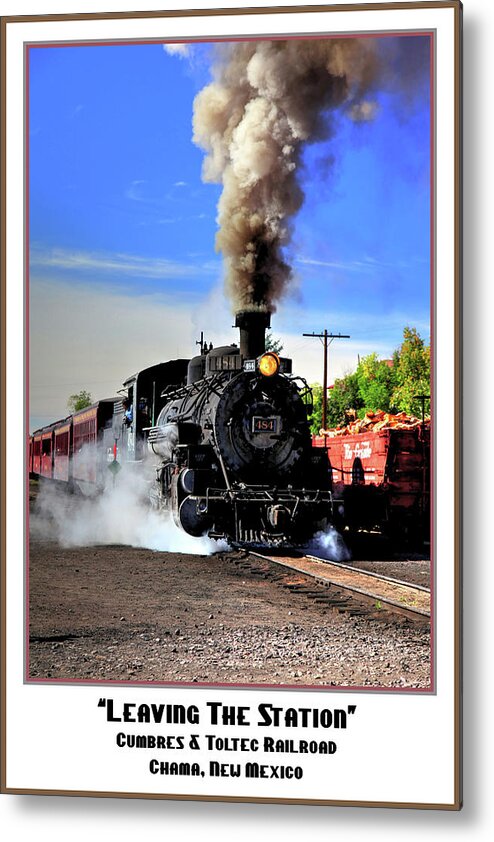 Fine Art Metal Print featuring the photograph Leaving the Station Poster by Robert Harris