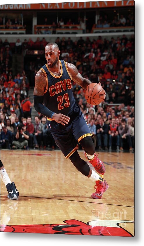 Nba Pro Basketball Metal Print featuring the photograph Lebron James by Jeff Haynes