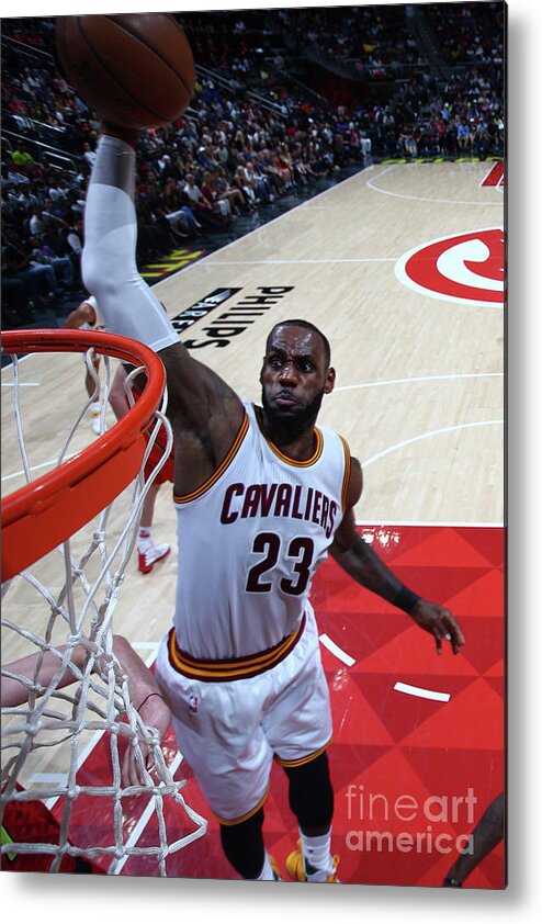 Atlanta Metal Print featuring the photograph Lebron James by Kevin Liles