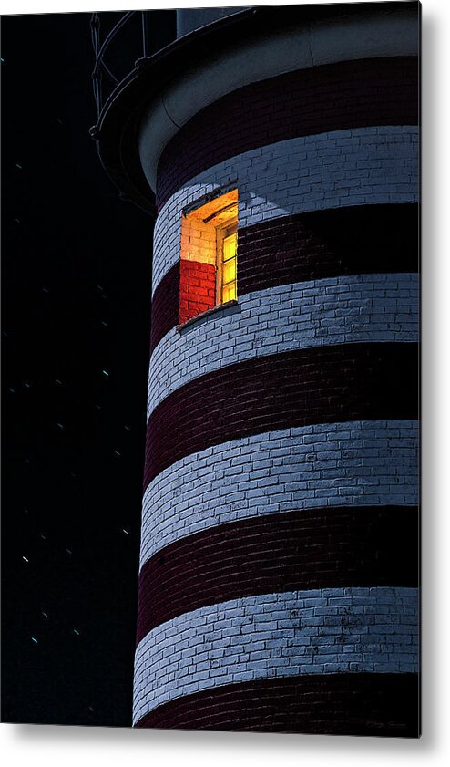 Lighthouse Metal Print featuring the photograph Light From Within by Marty Saccone