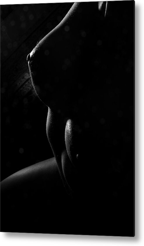 Nude Metal Print featuring the photograph Lines of Light by Joe Kozlowski