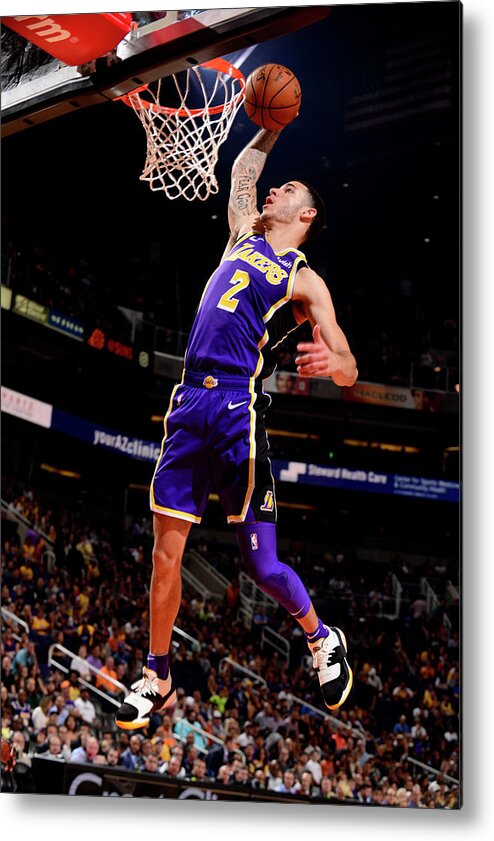 Lonzo Ball Metal Print featuring the photograph Lonzo Ball by Barry Gossage