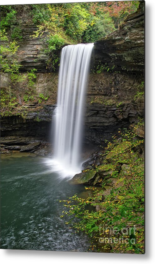 Greeter Falls Metal Print featuring the photograph Lower Greeter Falls 11 by Phil Perkins
